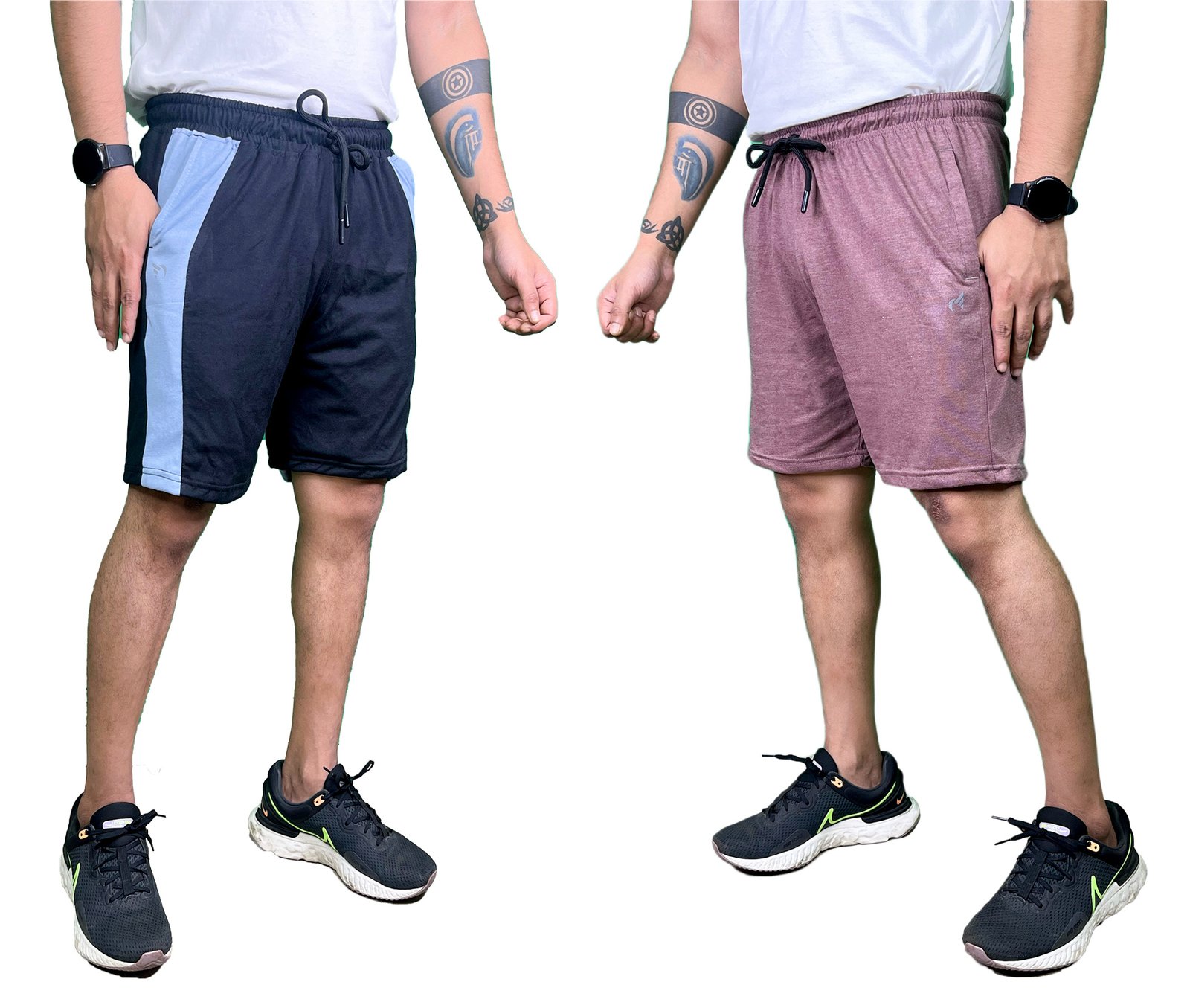 Mens Cotton Shorts-Pack Of 2