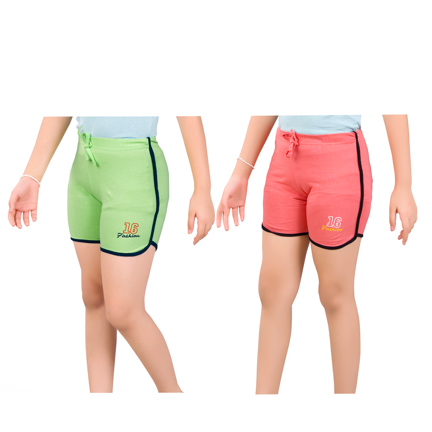 Girls 16 Design Hot Pant – Combo Pack