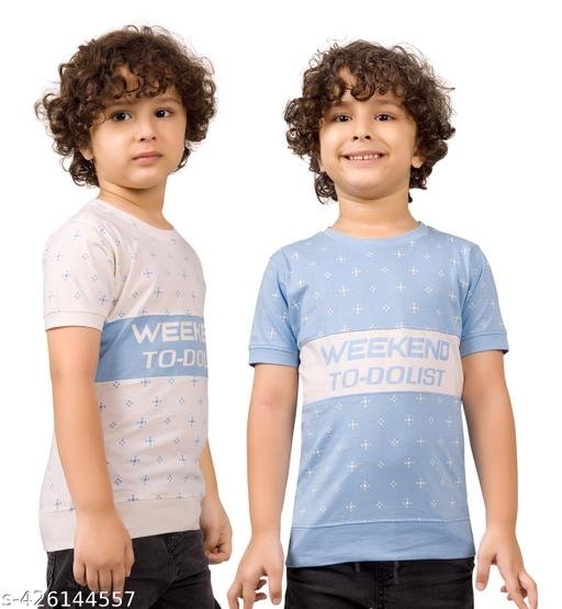  Boys Printed Tshirts-Combo Pack