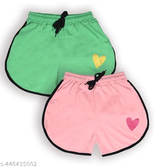 Hot Pant with Love Design printed (Pack of 2)