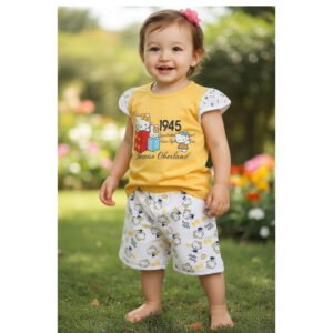 Baby Girls Printed Clothing Set