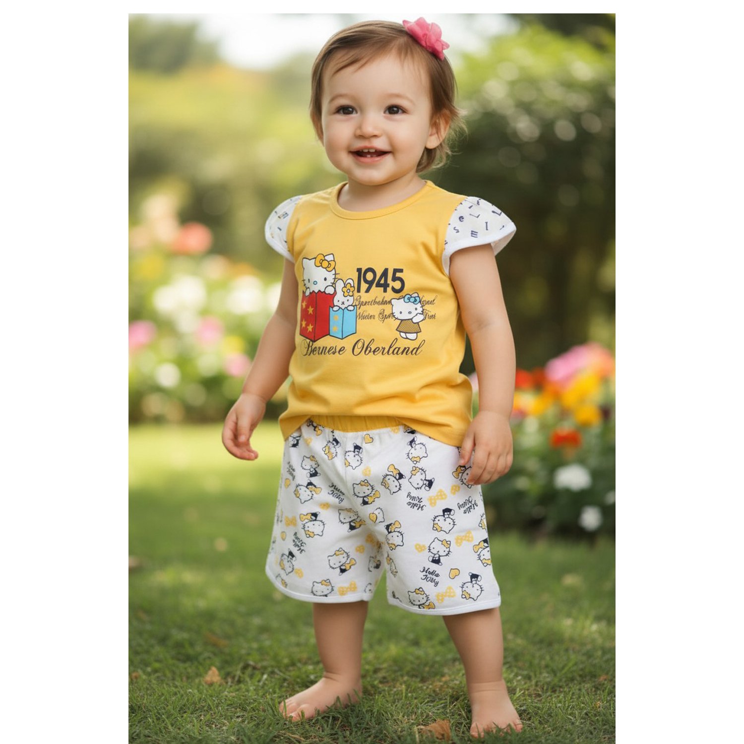 Baby Girls Printed Clothing Set