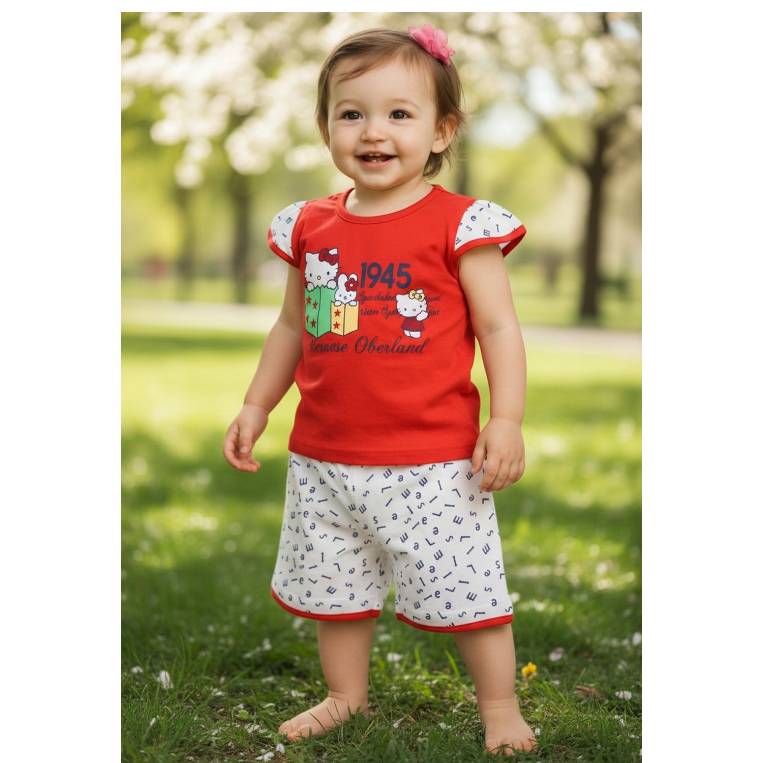 Baby Girls Printed Clothing Set