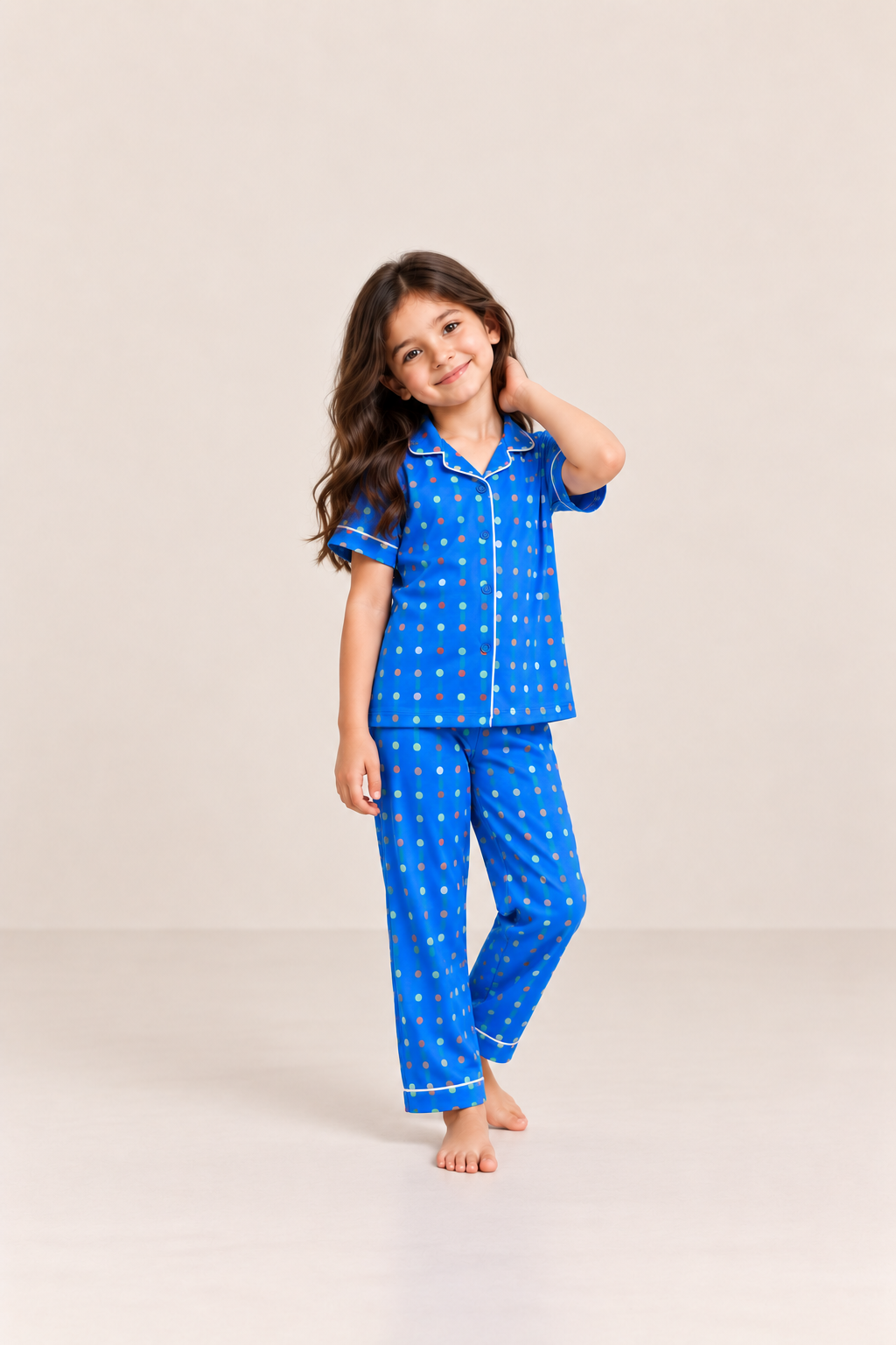Girls’ Night Suit Set | Comfortable Kids Sleepwear for Nighttime & Everyday Home Wear