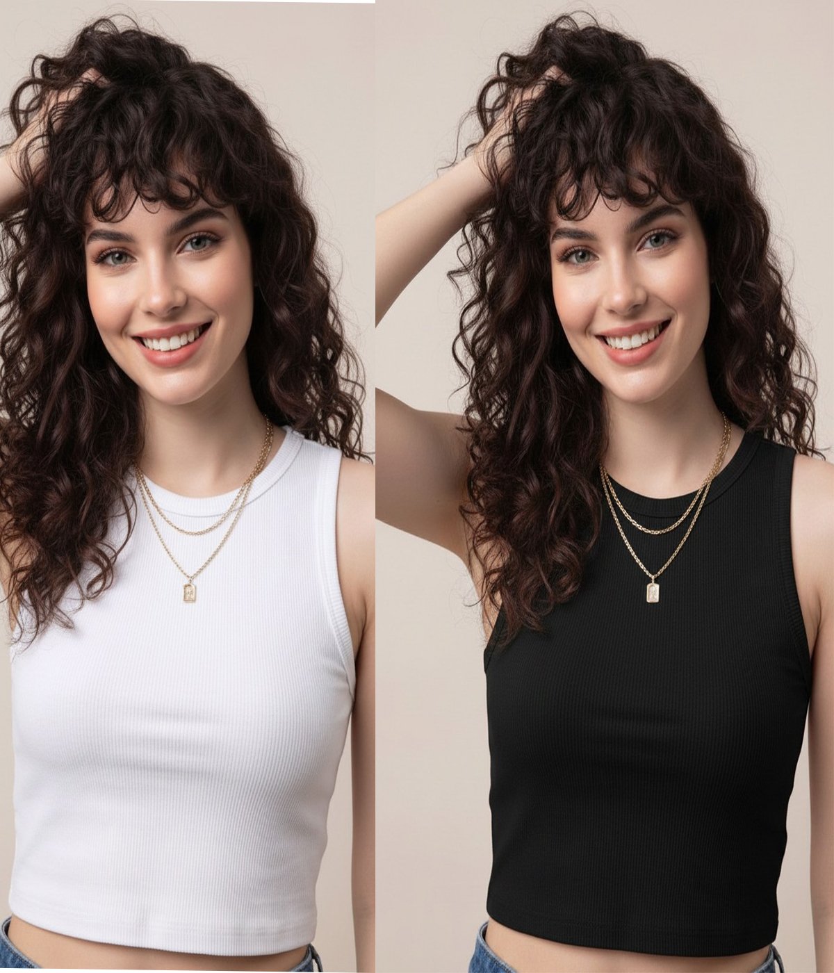 Women’s Round Neck Crop Top Combo