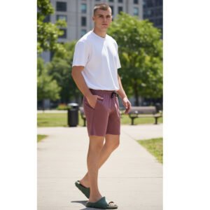 Men's Solid Casual Shorts-Pack Of 1
