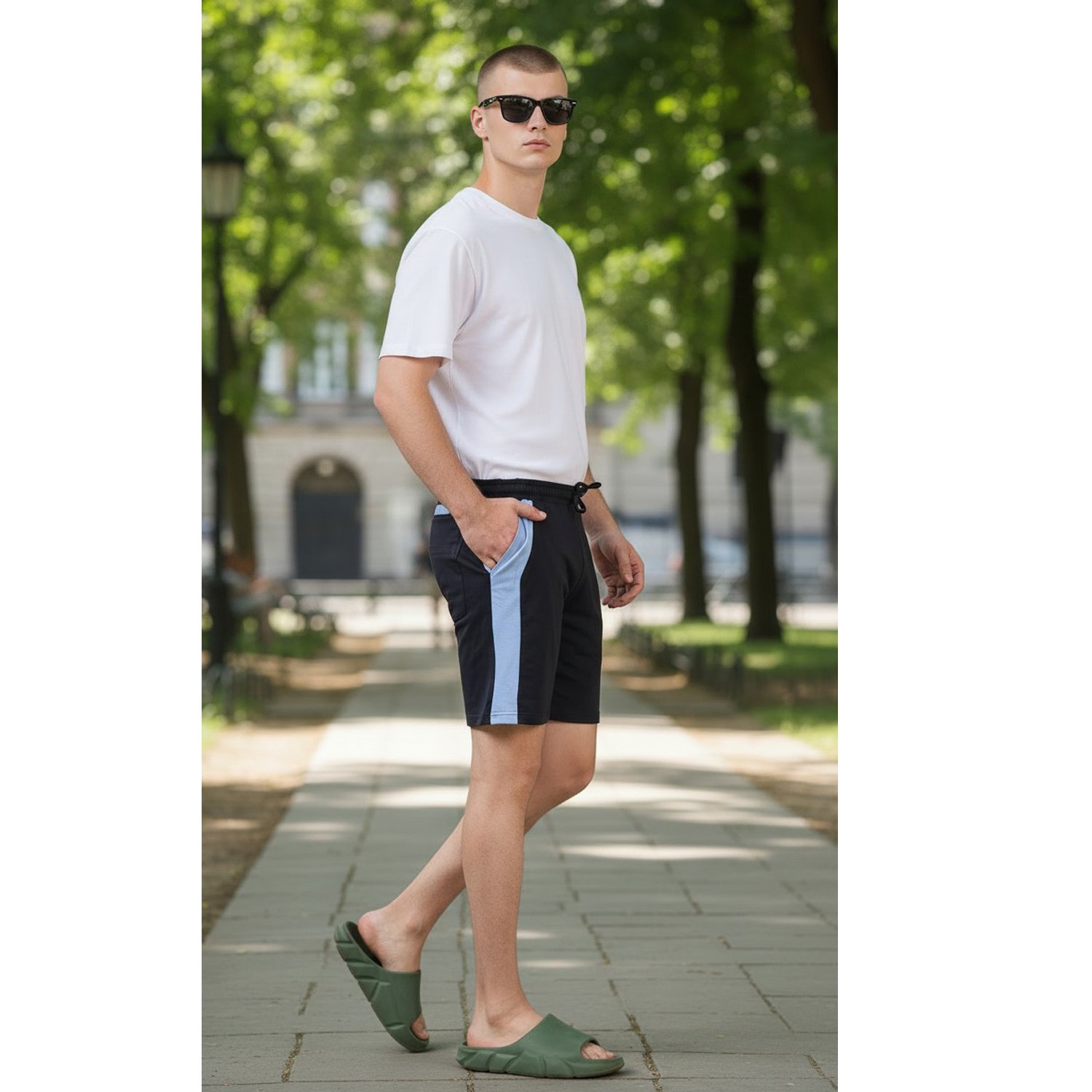 Men’s Side Stripped Shorts-Pack Of 1