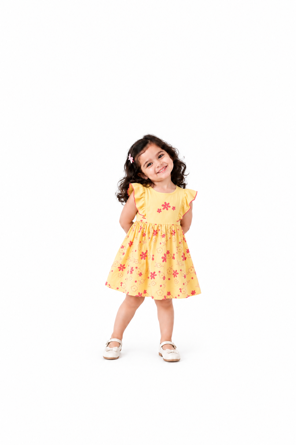 Baby Girls’ Pure Cotton Fit & Flare Dress | Comfortable Stylish Casual Outfit for Infants & Toddlers