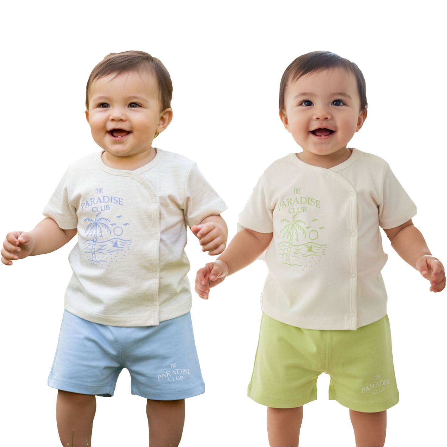Baby Boys Pure Cotton Printed T-Shirt & Shorts Clothing Set|