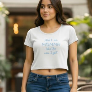 Women's Crop Top | Cotton Blend Printed Crop T-Shirt